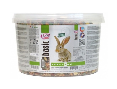 LoloPets Полнорационный корм для кролика ведро 3 л - 2 кг