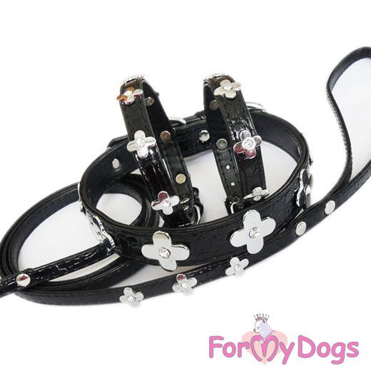 For My Dogs Ошейник черный 02-FW2011 (1,0*30 см)