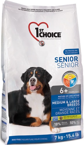 1st Choice Senior Medium & Large Chicken для пожилых собак - 7 кг