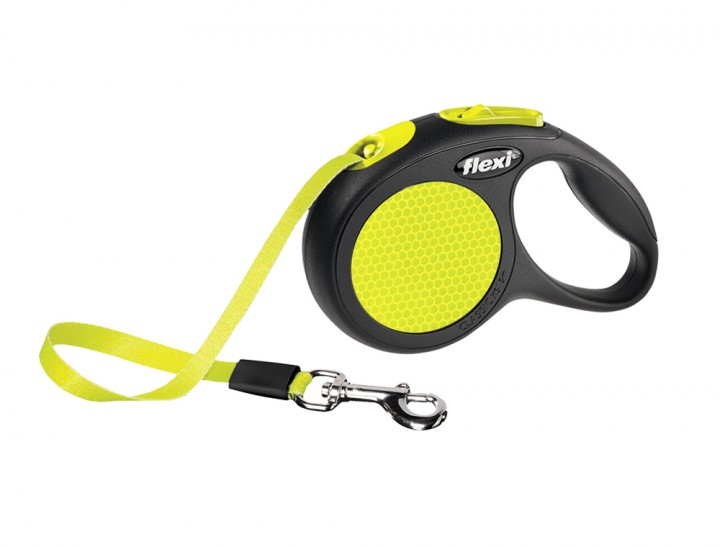 Flexi Поводок-рулетка New Neon лента XS (3 м; до 12 кг)