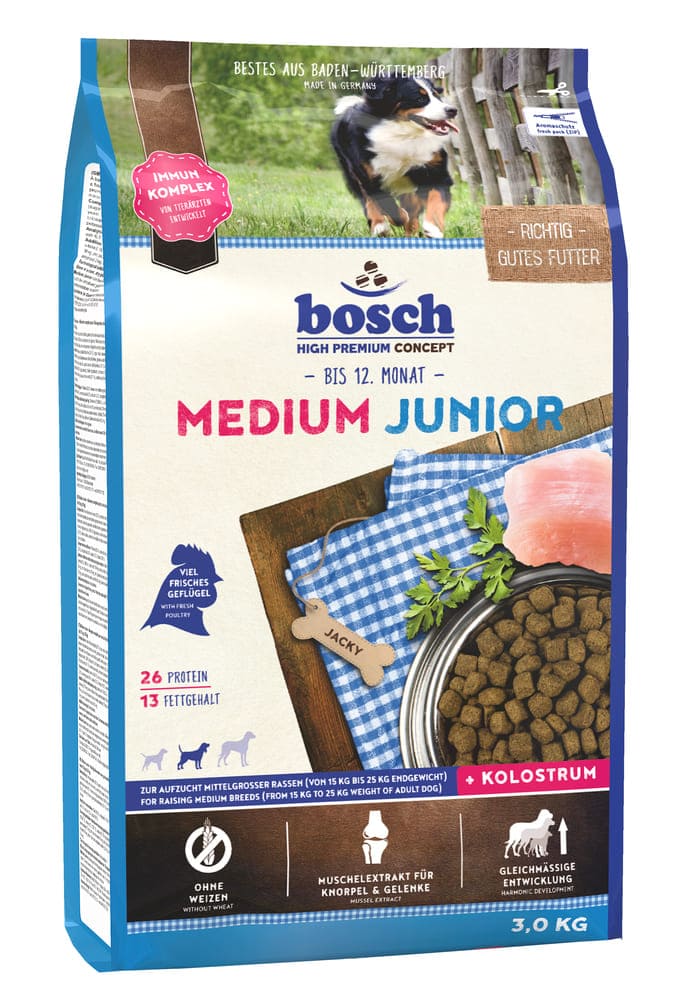 Bosch Junior Medium корм для щенков средних пород - 15 кг
