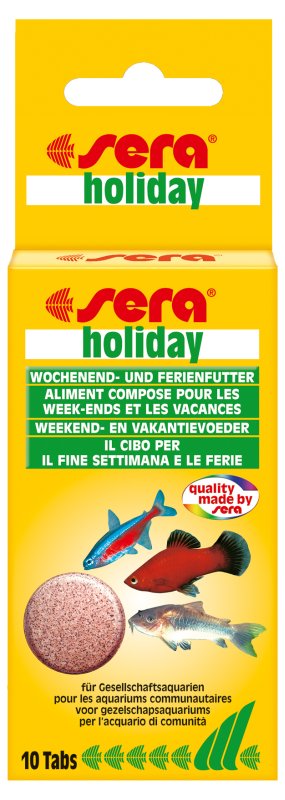 sera holiday - корм «вихiдного дня». Таблетки 10 tab