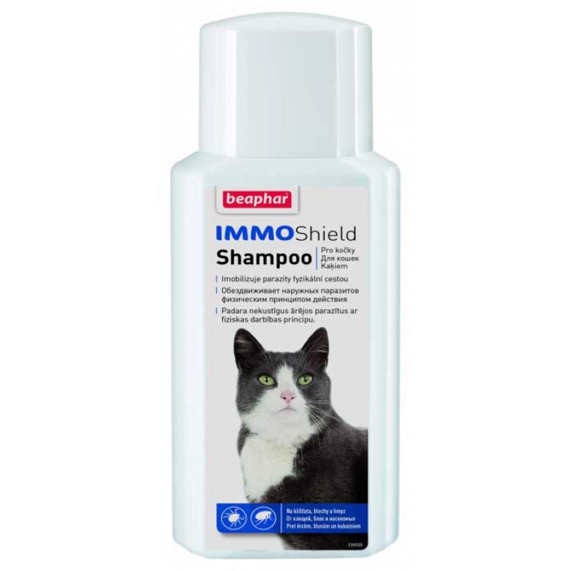 Beaphar IMMO Shield шампунь антипаразитарный для кошек - 200 мл