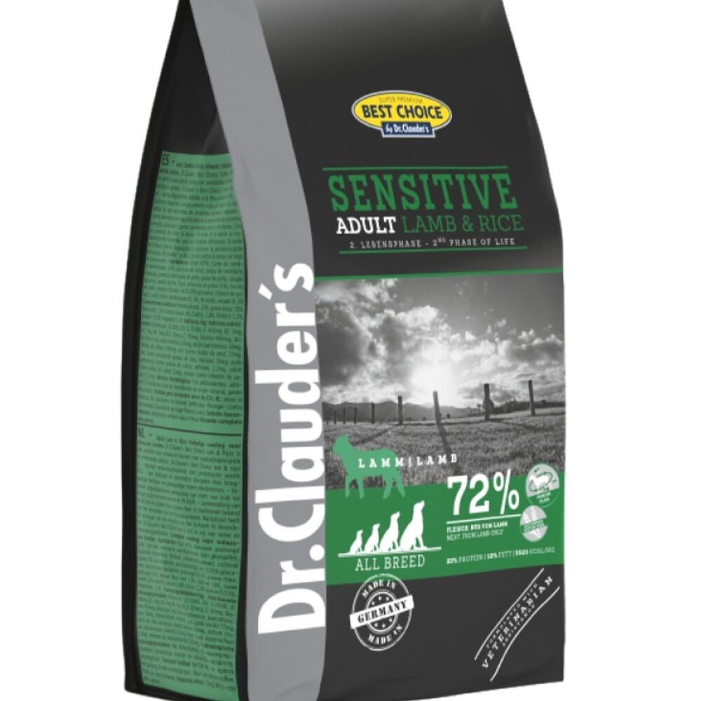 Dr.Clauder’s Sensitive Adult Lamb & Rice корм для собак с чувствительным пищеварением 0,350кг