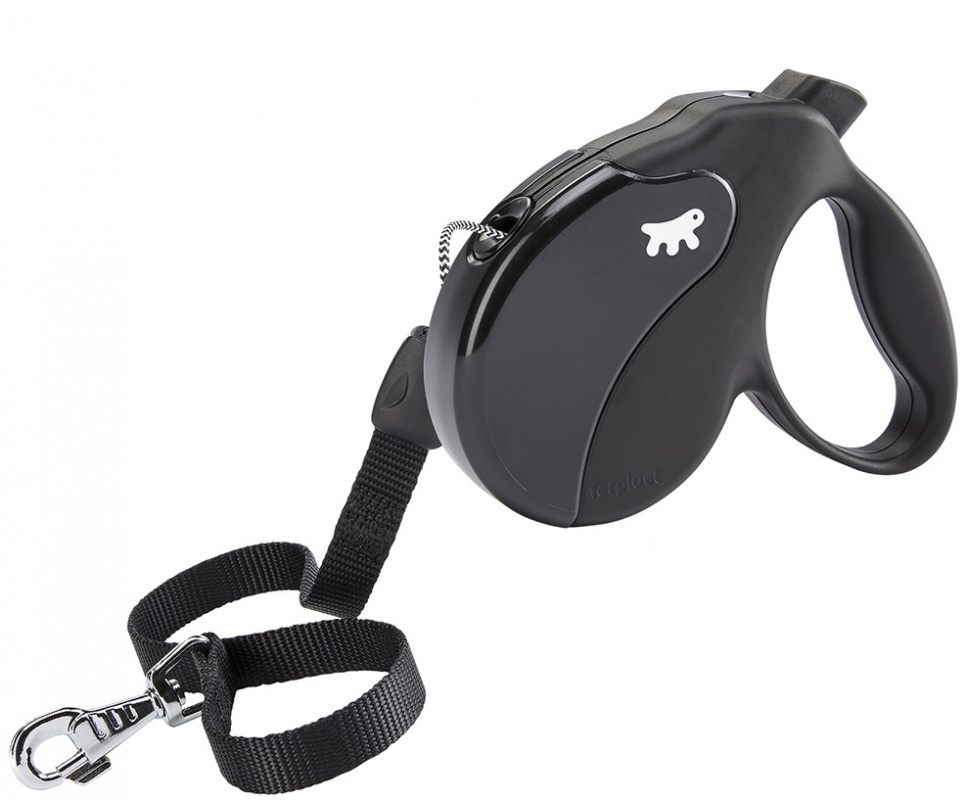 Ferplast Поводок-рулетка Amigo Long (7м; до 20кг) BLACK-BLACK