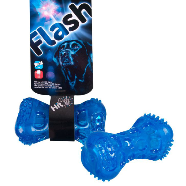 Karlie-Flamingo Stick+LED подсветка -игрушка для собак, с пищалкой, резина, 10,5 см