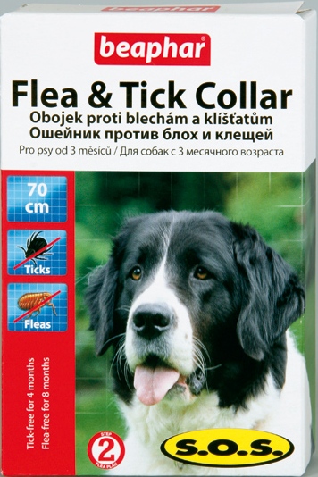 Beaphar SOS Flea and Tick Collar нашийник від бліх та кліщів - 70 см