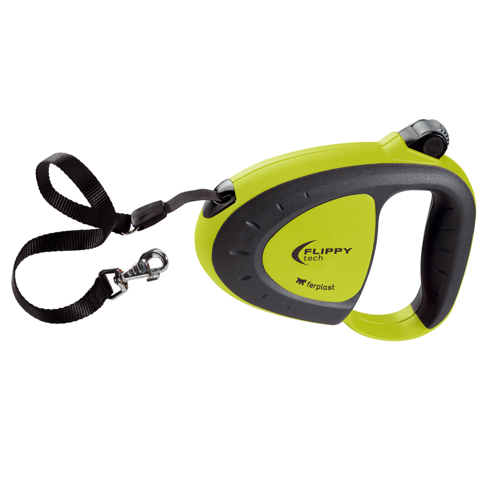 Ferplast FLIPPY DELUXE TAPE M - рулетка-поводок с лентой зеленая