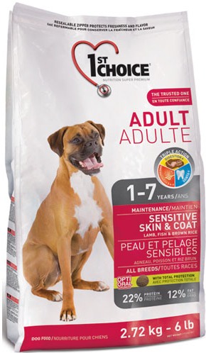 1st Choice Adult Sensitive для собак с чувствительным пищеварением - 7 кг