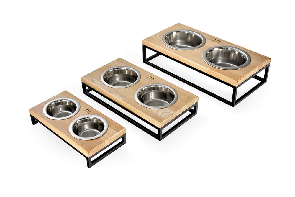 Lunch Bar Wood Миски на подставке M (42x21x10cm / по 0,75л)