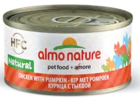 Almo Nature HFC курица с тыквой, для котов -  70 г