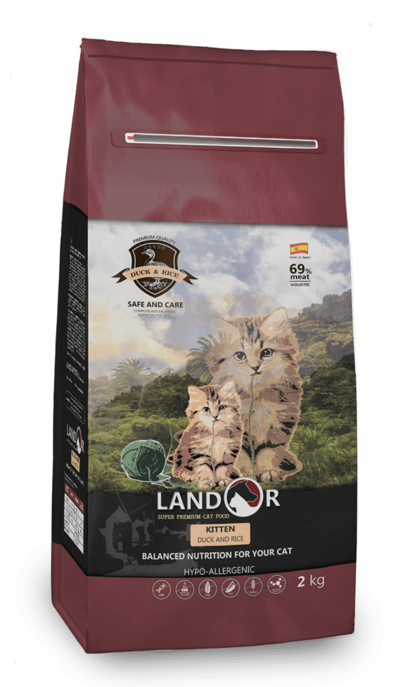 Landor Kitten Duck and Rice корм для котят с уткой и рисом 10кг