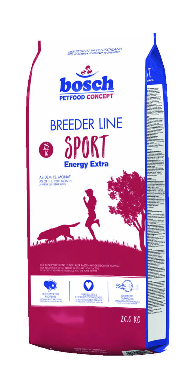 Bosch Breeder Sport Energy Extra для собак активных пород - 20кг