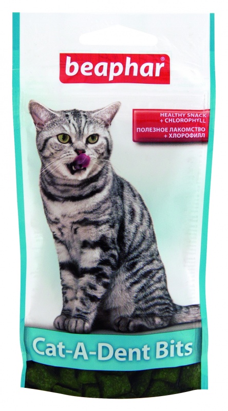 Beaphar Cat-a-Dent Bits лакомство для чистки зубов - 35 г (75шт)