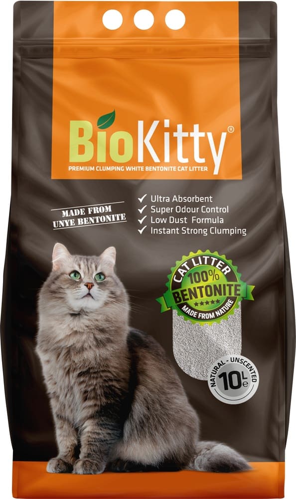 BioKitty Super Premium White Гигиенический наполнитель для кошачьего туалета 10кг