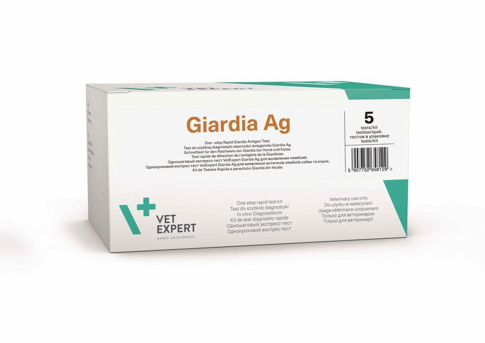 VetExpert Giardia Ag - лямблії у собак та кішок, експрес-тест (5 шт.)