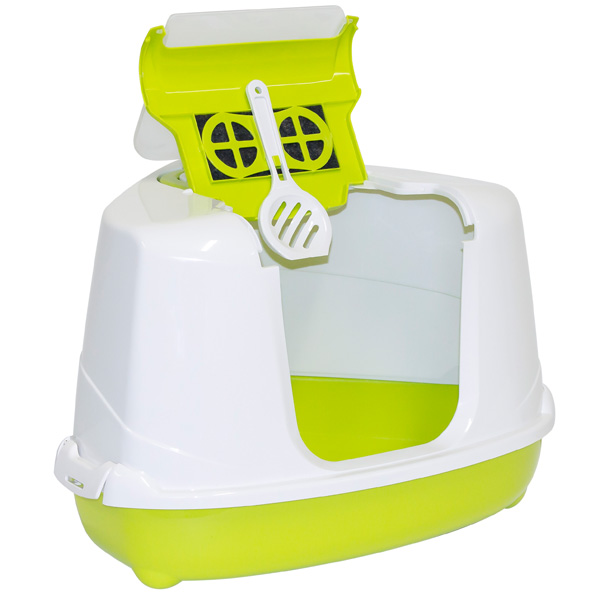 Moderna МОДЕРНА УГЛОВОЙ туалет для кошек, ярко-зеленый