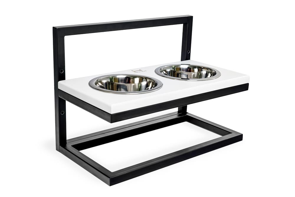 Lift Wood миски на подставке Medium (42x21cm / высота 10cm-15сm-20cm/ Миски 0,75 л)