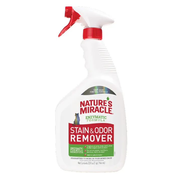 Nature`s Miracle Cat Stain&Odor Remover Spray средство для кошек, для устранения пятен и запахов - 946 мл
