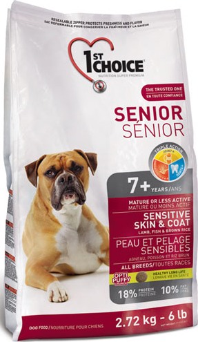 1st Choice Senior All Breeds Sensitive корм для собак старше 7 лет - 2,72 кг