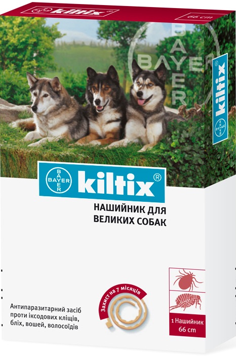 Bayer Kiltix ошейник от блох и клещей - 66 см