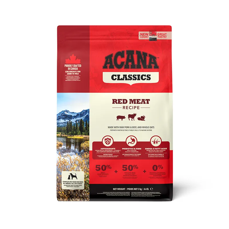 Acana Dog Classic Red Meat Recipe with Beef&Pork&Lamb сухий корм з яловичиною, свининою та ягням для собак різних порід на всіх стадіях життя - 2 кг