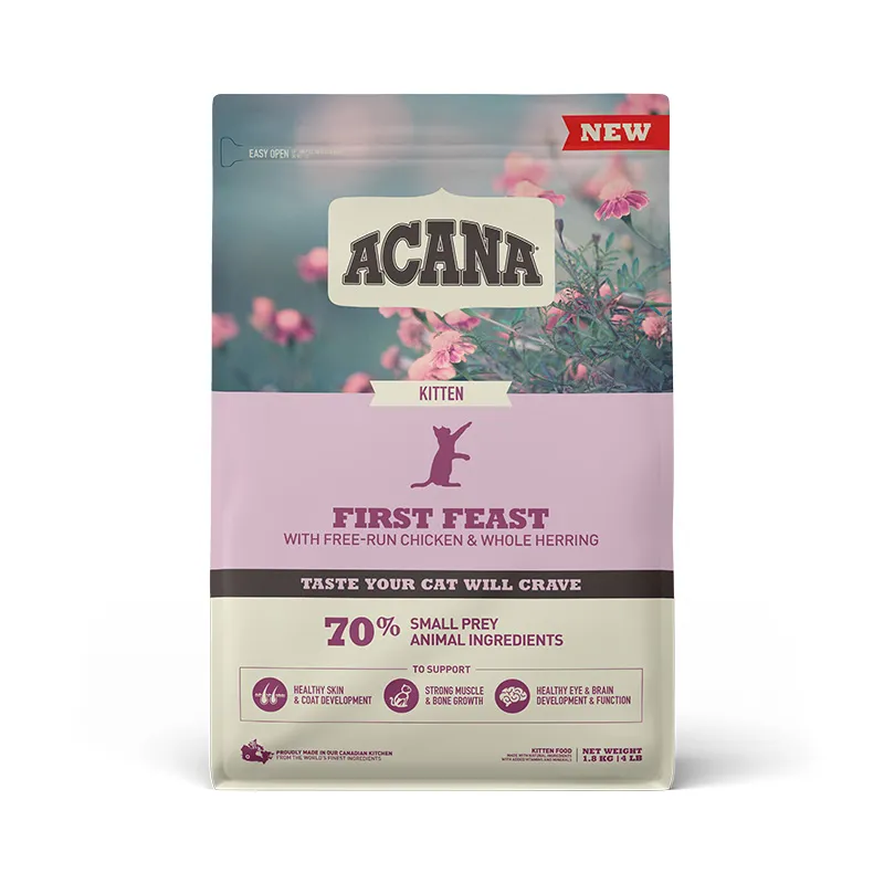 ACANA Kitten First Feast with Chicken&Herring сухий корм з куркою та оселедцем для кошенят - 1,8 кг