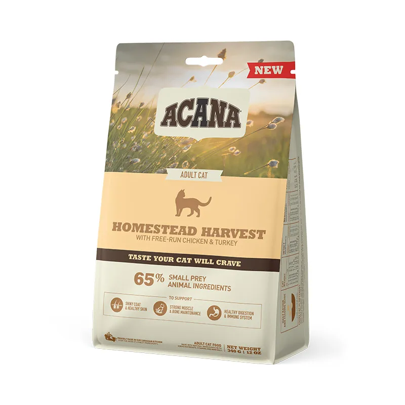 ACANA Adult Cat Homestead Harvest Chicken&Turkey сухий корм з куркою, індичкою та качкою для дорослих котів - 340 г
