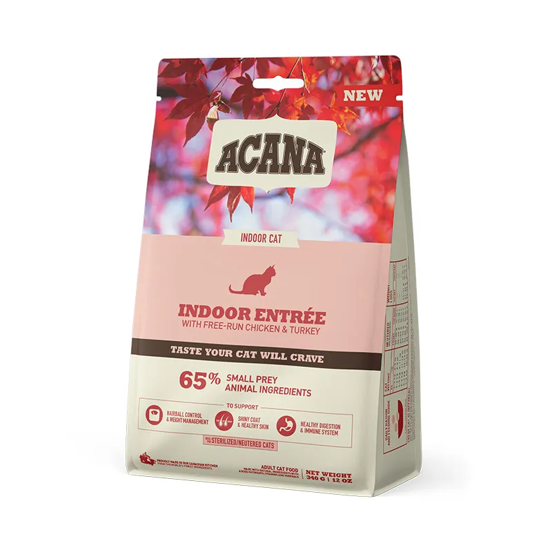 ACANA Cat Indoor Entrée Chicken&Turkey сухий корм з куркою, кроликом та оселедцем для дорослих котів - 340 г