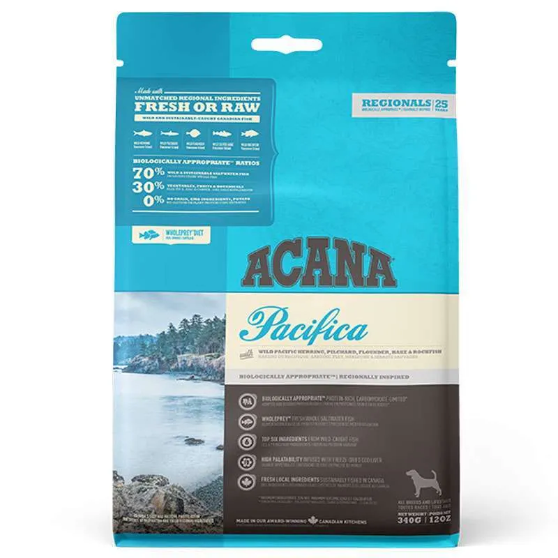 Acana Dog Pacifica Recipe сухой корм с рыбой для собак всех пород и возрастов - 340 г