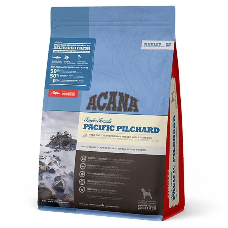 Acana Pacific Pilchard сухой корм с сардиной и зеленью для собак всех пород и возрастов - 2 кг
