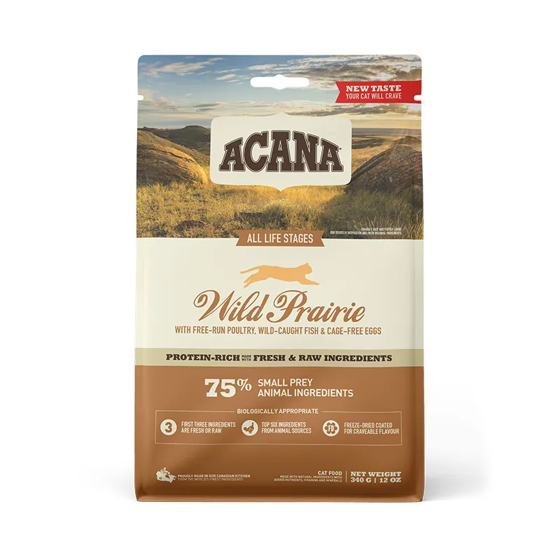 Acana Wild Prairie Cat сухой корм с курицей и рыбой для котят и кошек - 340 г