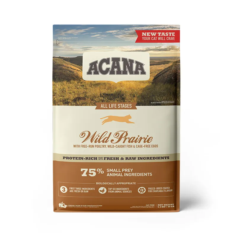 Acana Wild Prairie Cat сухой корм с курицей и рыбой для котят и кошек - 4,5 кг