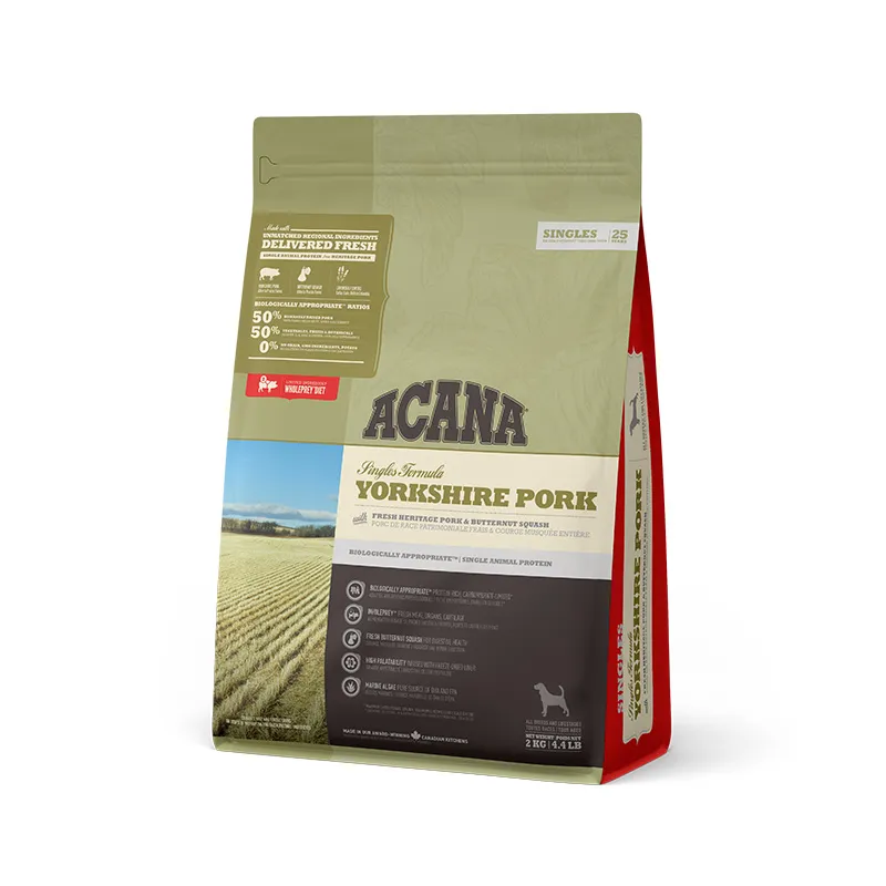 Acana Dog Yorkshire Pork сухой корм с мясом свинины для собак всех пород на всех стадиях жизни – 2 кг