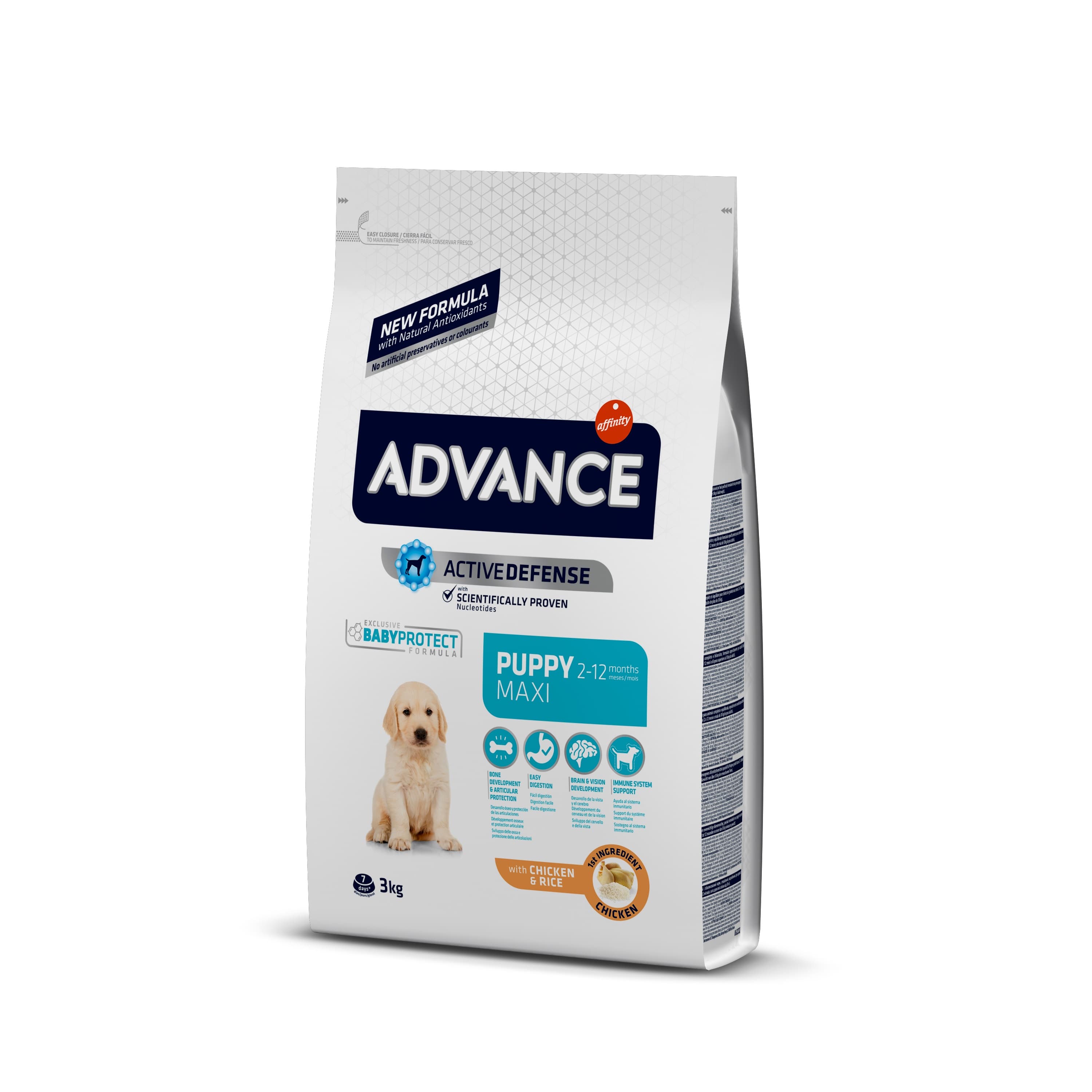 Advance Dog Maxi Puppy для щенков крупных пород - 3 кг