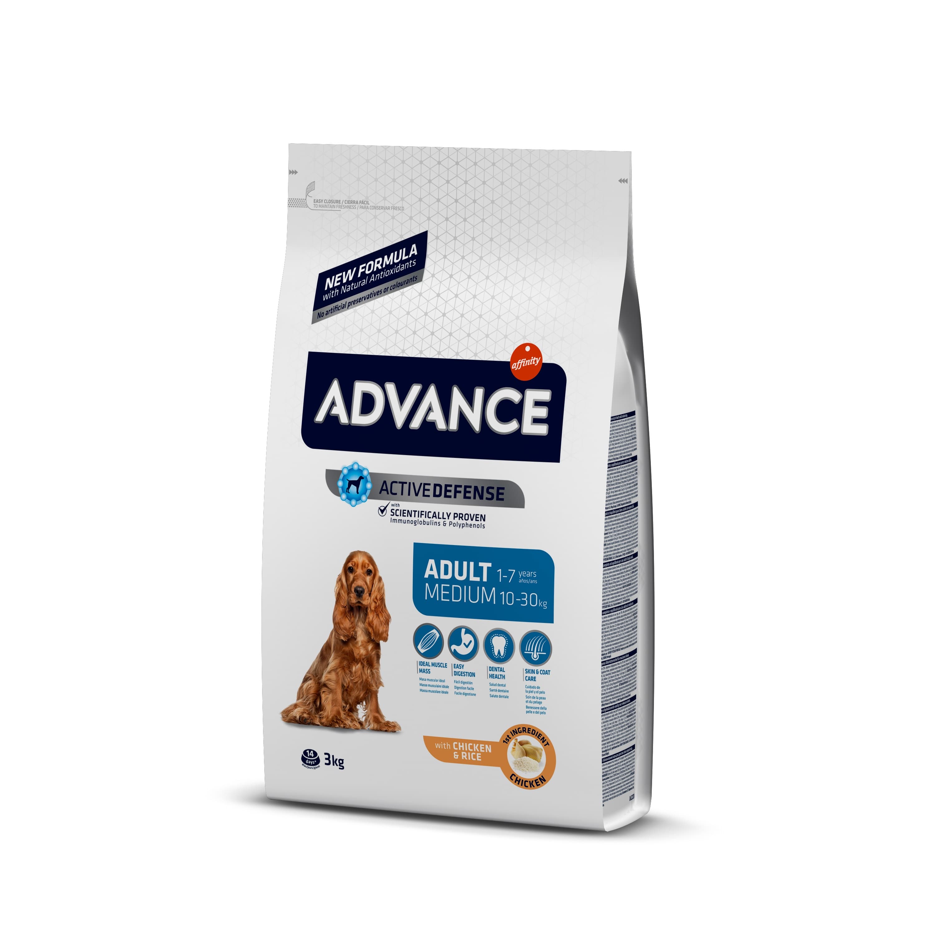 Advance Dog Medium Adult для собак средних пород - 3 кг