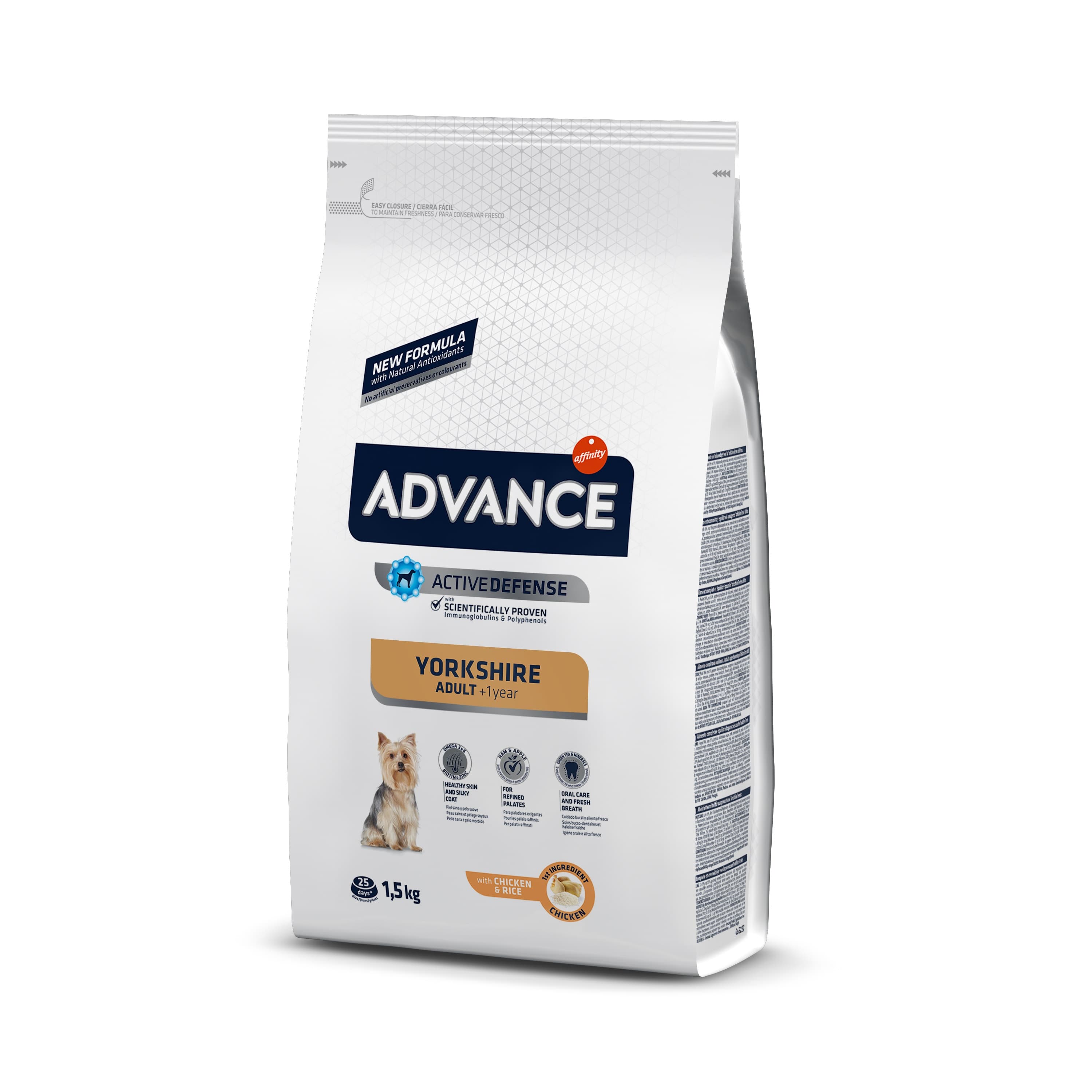 Advance Dog Yorkshire корм для йоркширских терьеров - 1,5 кг