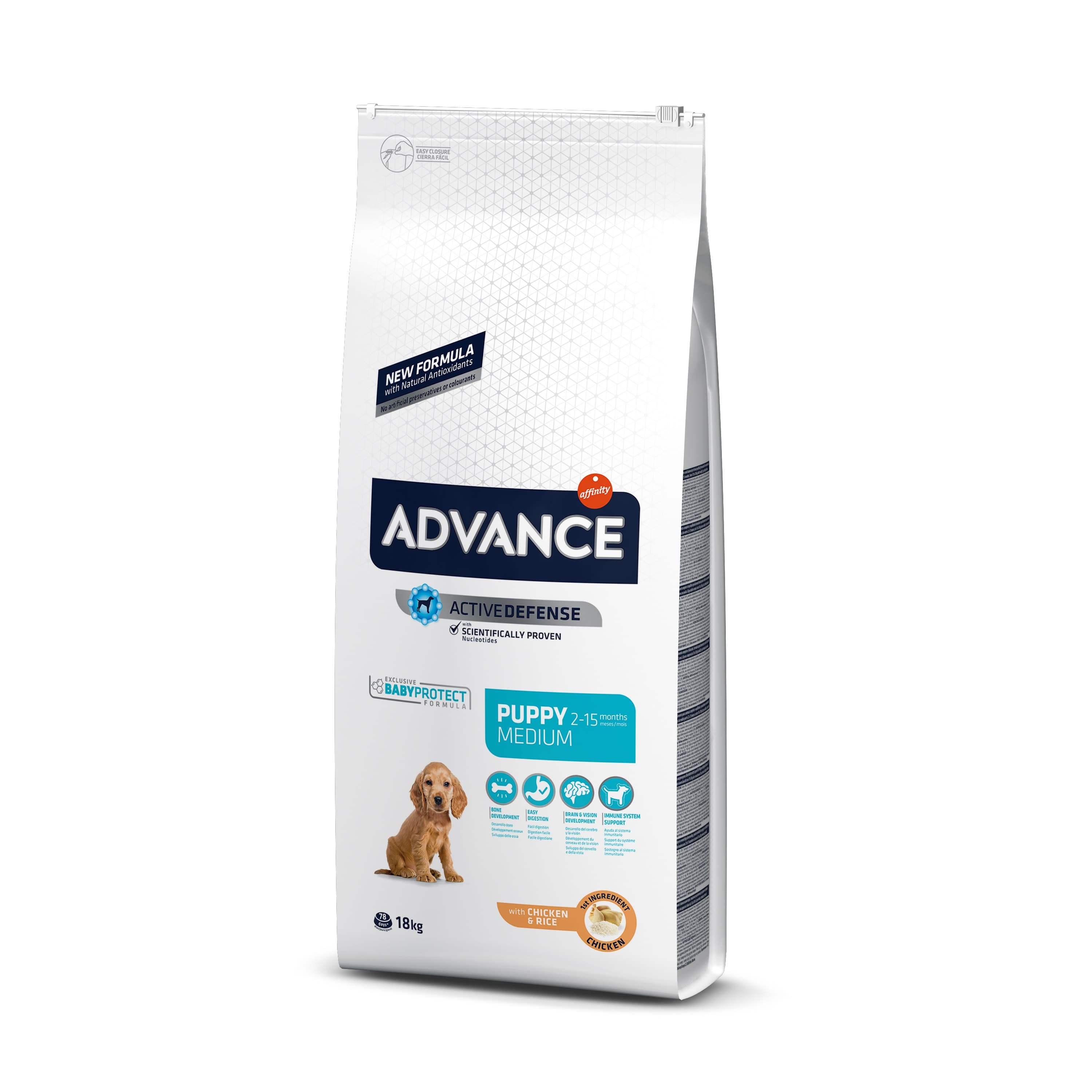 Advance Medium Puppy для щенков средних пород - 18 кг
