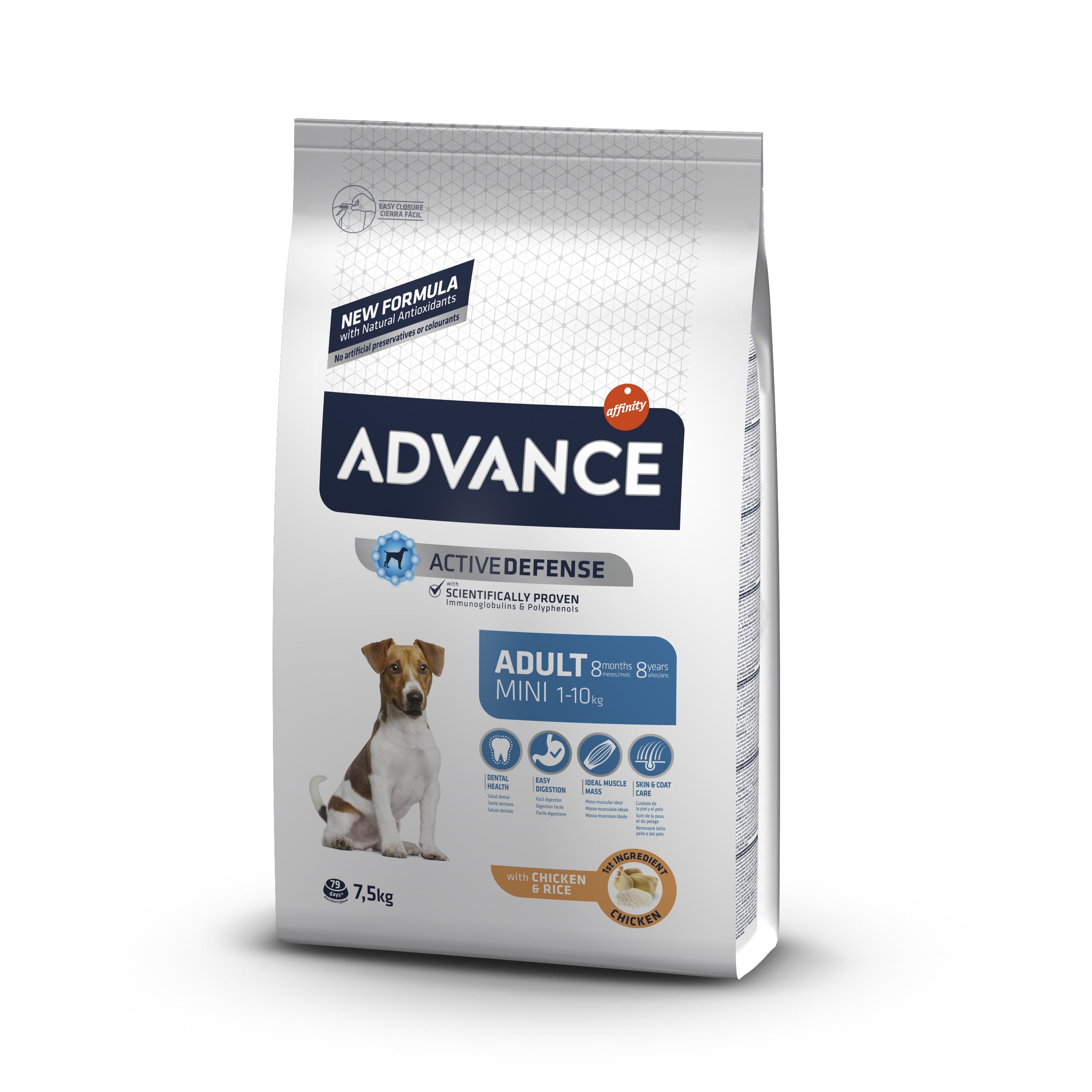 Advance Mini Adult для взрослых собак мини пород - 7,5 кг