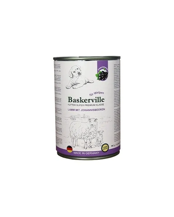 Baskerville Dog Super Premium Lamm Mit Johannisbeeren, 400 г, влажный корм для щенков с ягненком и смородиной (кусочки в соусе)
