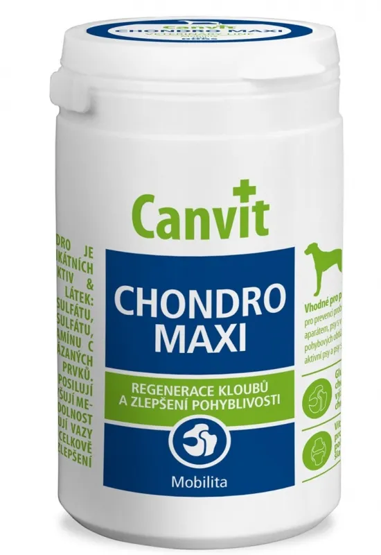 Canvit Chondro Maxi for Dogs комплексная добавка для укрепления костей, суставов и сухожилий собак весом более 25 кг (333 шт) – 1 кг
