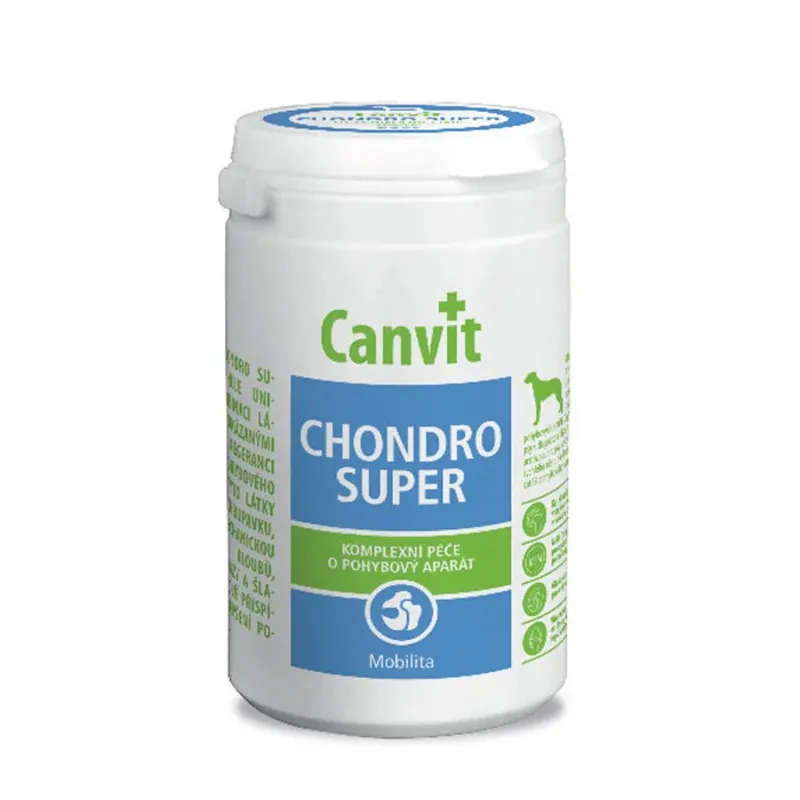 Canvit Chondro Super for Dogs витаминный комплекс для регенерации и улучшения подвижности суставов собак (166 шт) – 500 г