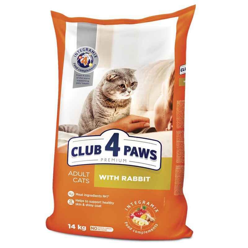 Club 4 Paws Premium Adult Cat Rabbit сухой корм с кроликом для взрослых кошек – 14 кг