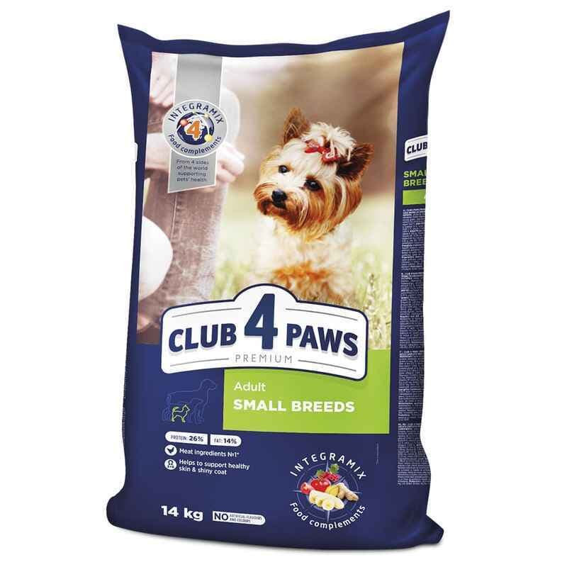 Club 4 Paws Premium Adult Small Breed Chicken сухой корм с курицей для взрослых собак мелких пород - 14 кг