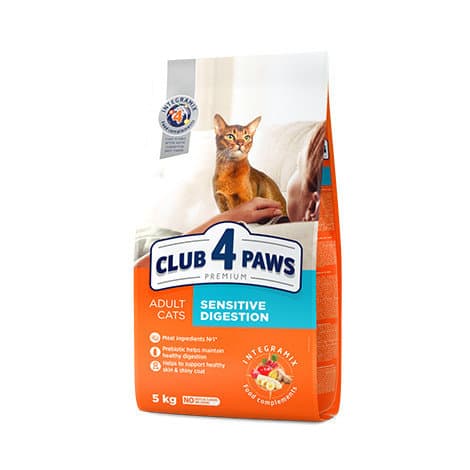Club 4 Paws Premium Sensitive Digestion Adult Cat Chicken сухой корм с курицей для взрослых кошек с чувствительным пищеварением - 5 кг