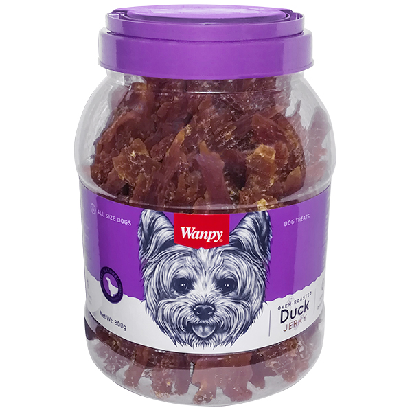 Wanpy Duck Jerky ВАНПИ ФИЛЕ УТКИ ВЯЛЕНОЕ лакомство для собак , 0.8 кг.