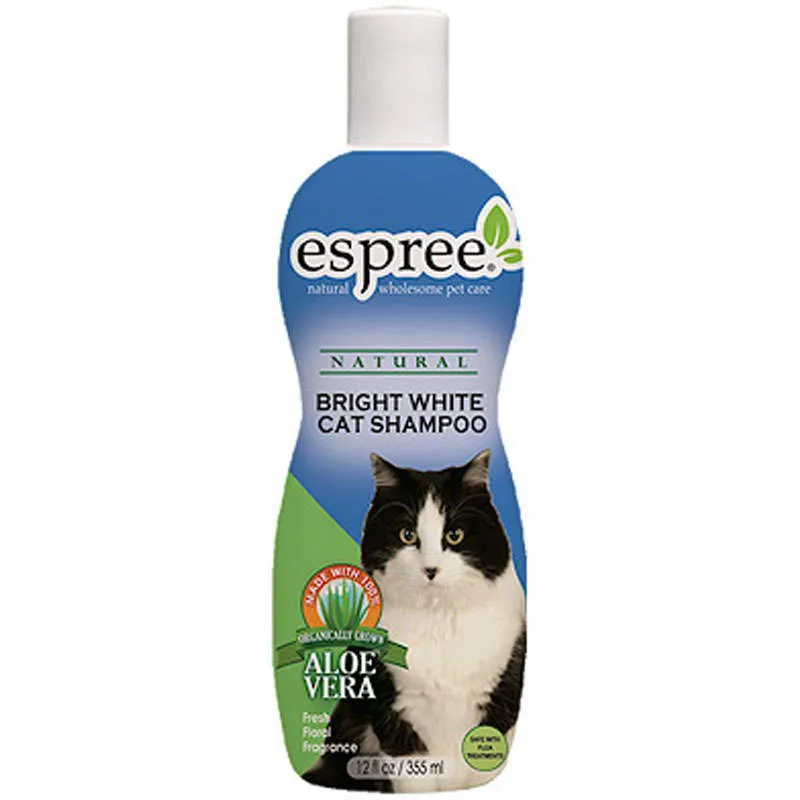 Espree Bright White Cat Shampoo отбеливающий и придающий блеску шампунь для кошек белых и светлых расцветок - 355 мл