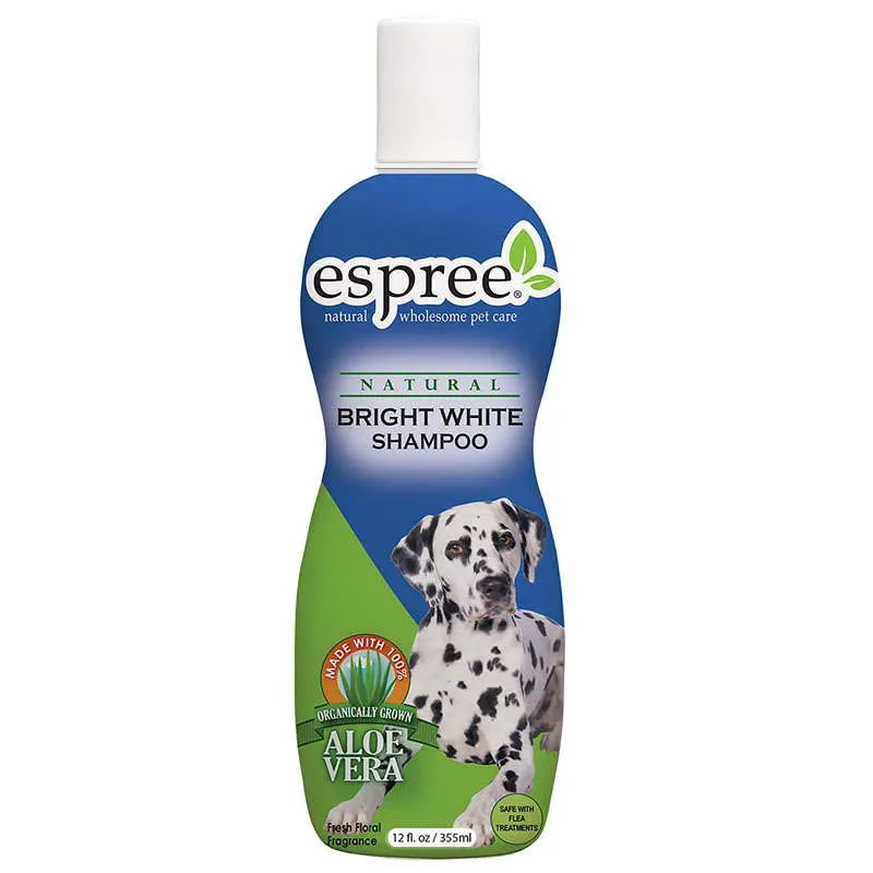 Espree Bright White Shampoo яркий белый шампунь для белых и светлых расцветок для собак и кошек – 355 мл