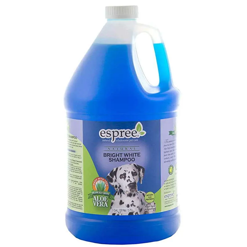 Espree Bright White Shampoo яркий белый шампунь для белых и светлых расцветок для собак и кошек – 3,79 л