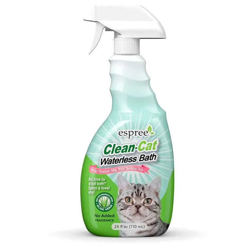 Espree Clean-Cat Waterless Bath спрей из алоэ вера для экспресс чистки кожи и шерсти кошек - 710 мл